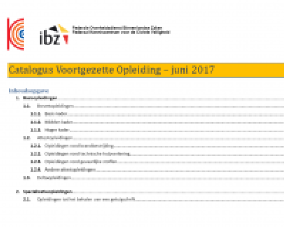 Nieuwe catalogus voortgezette opleiding – juni 2017 Nieuwe catalogus voortgezette opleiding – juni 2017
